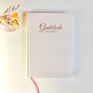 Blush Gratitude Journal, Self Exploration, Mindfulness Gift Box, Self Care, Gift Box For Her