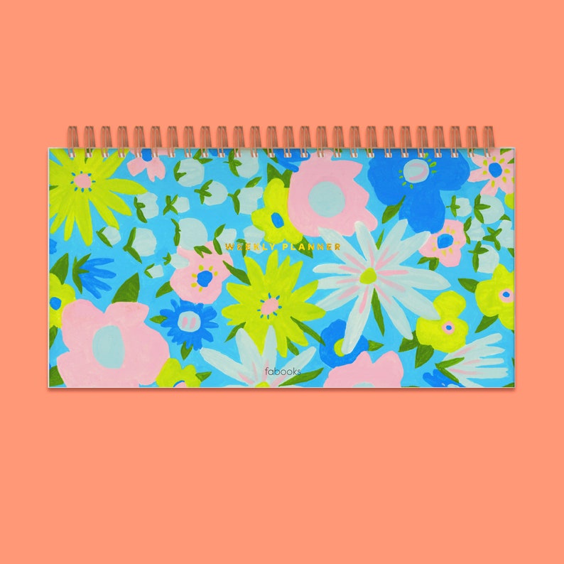 Weekly Planner Desk Planner Todo List Hardcover Spiral Etsy