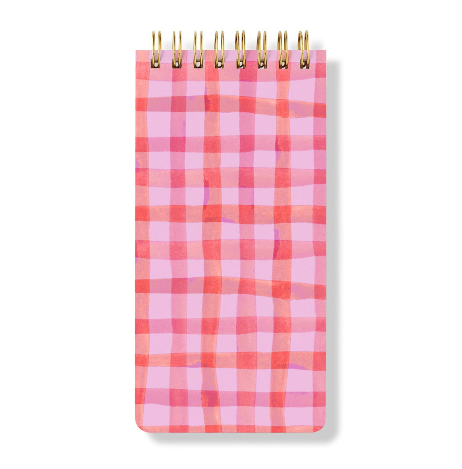 CHECKERED SPIRAL NOTEPAD Hardcover Spiral | Etsy