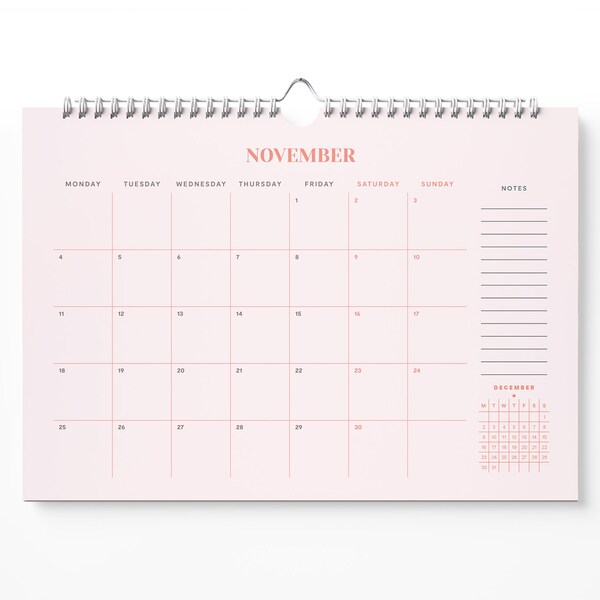 Mid Year Calendar Wall A3 Etsy