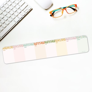 Slim Daisy Tygodniowy Planer Pad, Tygodniowy Planer, Klawiatura Tygodniowy Planer Notatnik