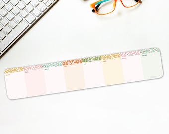 Daisy Weekly Planner Pad: Slim Desktop Notepad