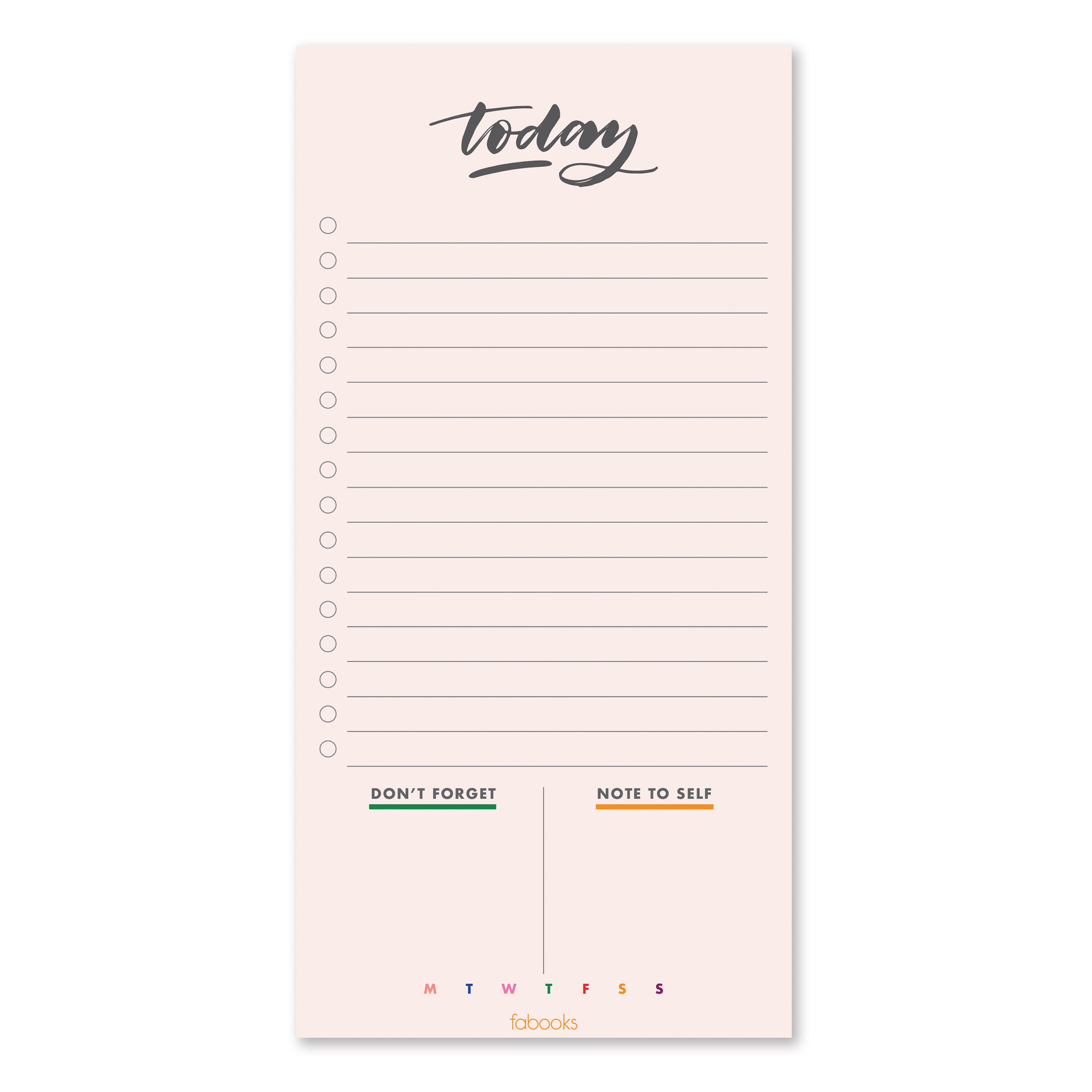Daily Planner Notepad Daily Schedule ToDo List List Pad Etsy