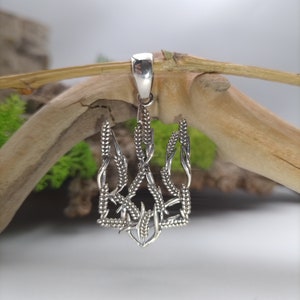 Ukraine pendant.Ukrainian tryzub symbol of independent.Made in Ukraine