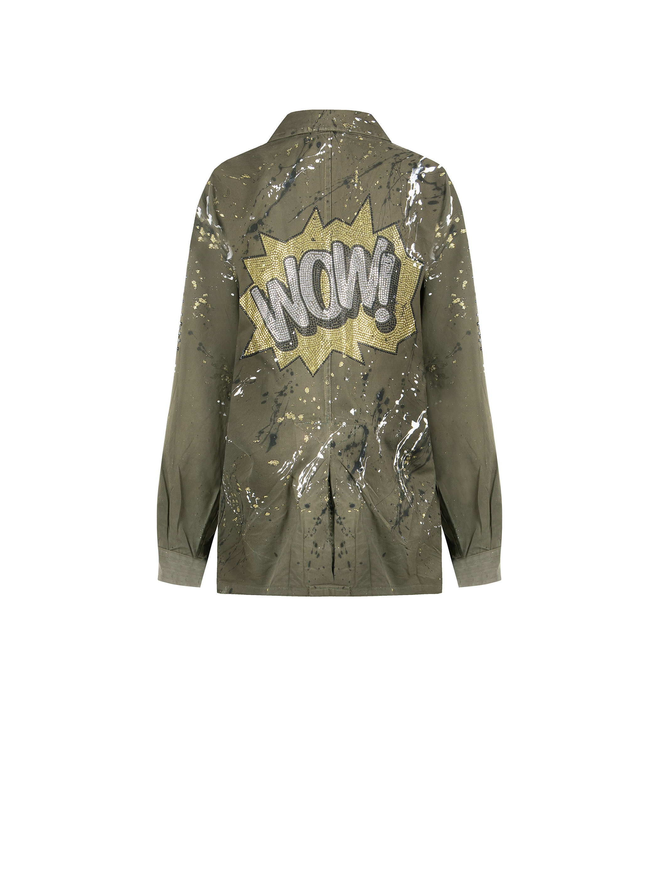 【冬バーゲン★】 Color Solid Customized Original Upcycled Jacket Military ジャケット・アウター