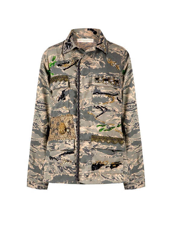 Military Glam Jacket Women Aviation USA Air Force Unique Piece