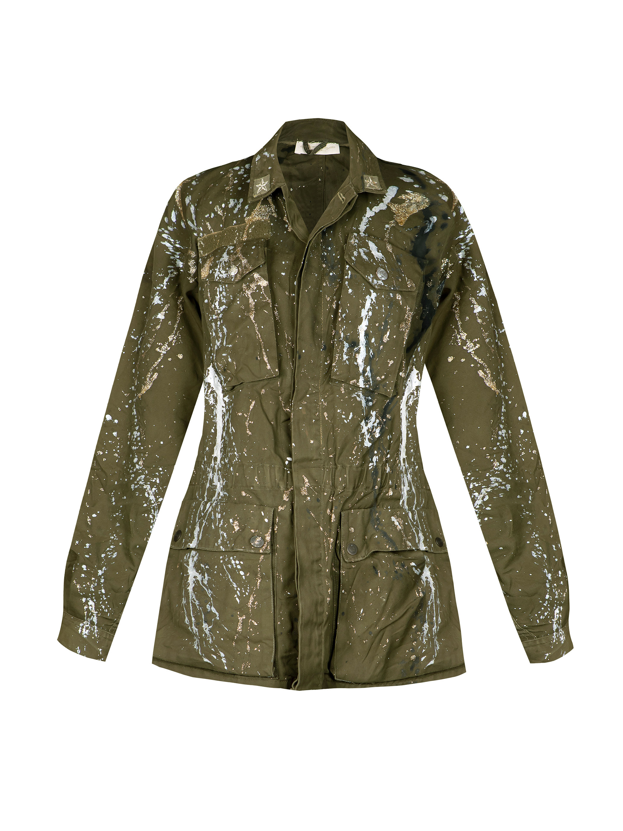 Original Customized Solid Color Upcycled Military Jacket