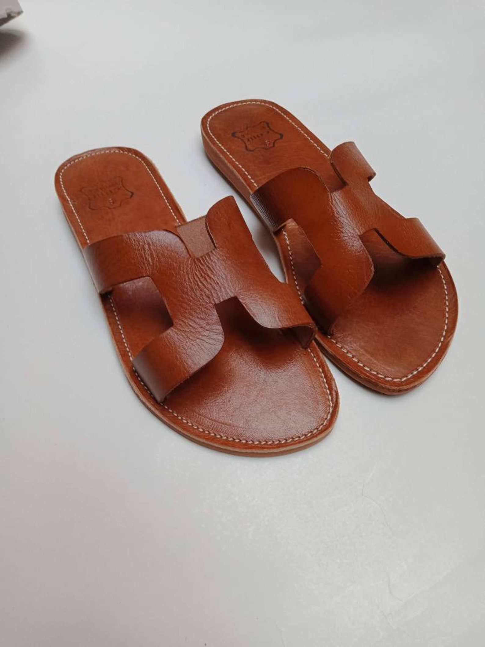 Sandales façon hermès pour femme / chaussures d'été / | Etsy