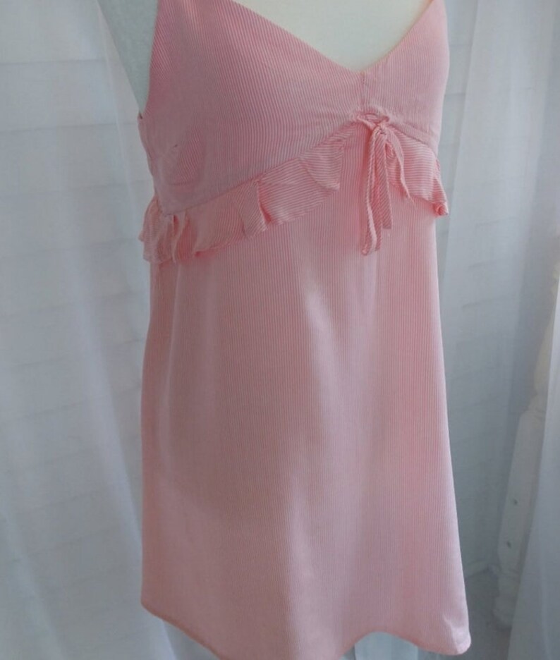Vintage SundressPink Striped Mini SundressPink Cotton DressPink Sundress
