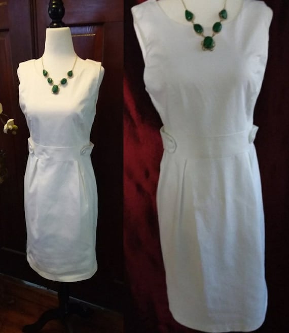 60s style white dress