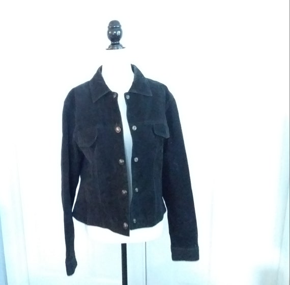 Black Suede Jacket/Vintage Suede jacket