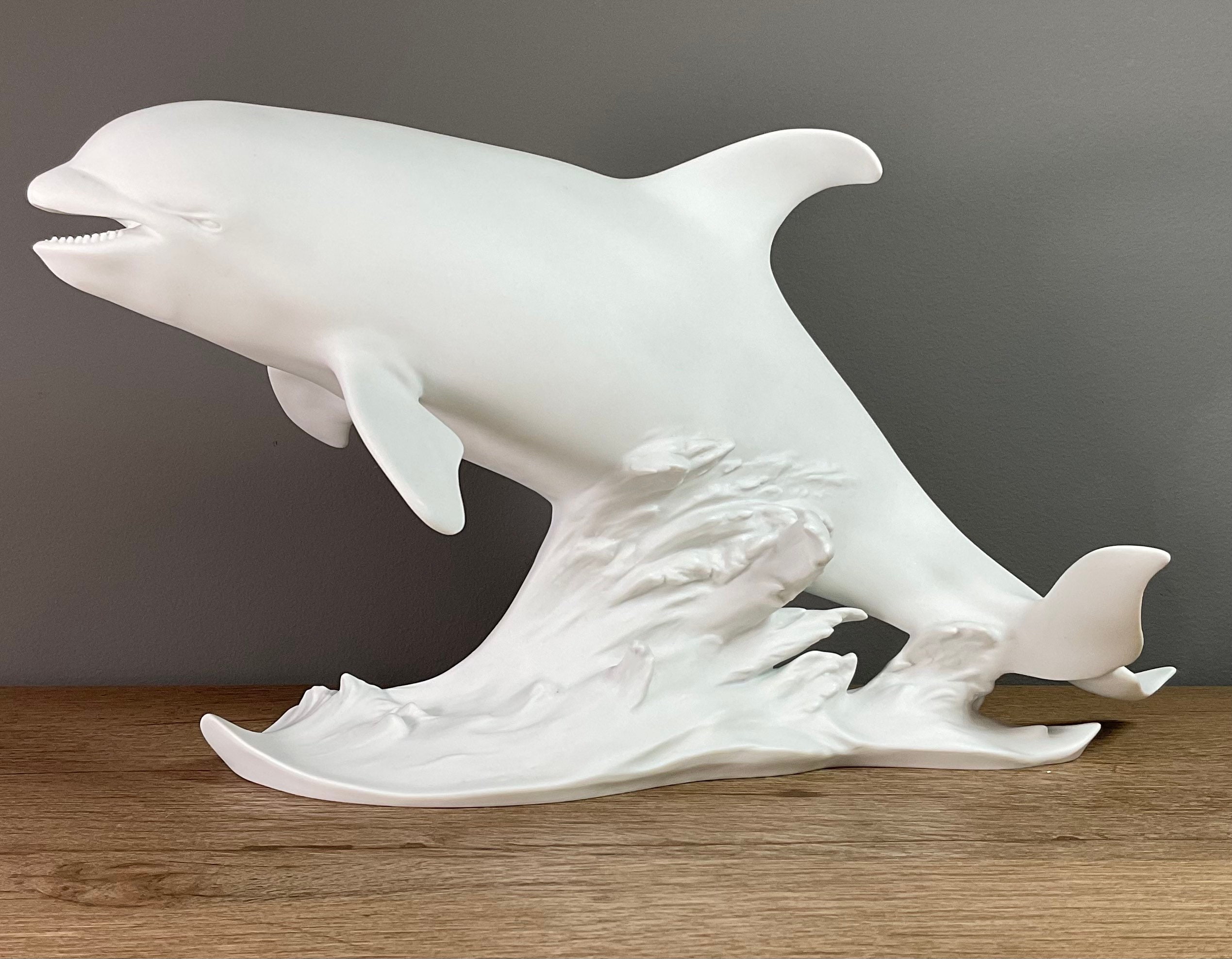 KAISER Porcelain White Bisque Killer Whale 2415/4000 Wolfgang Gawantka
