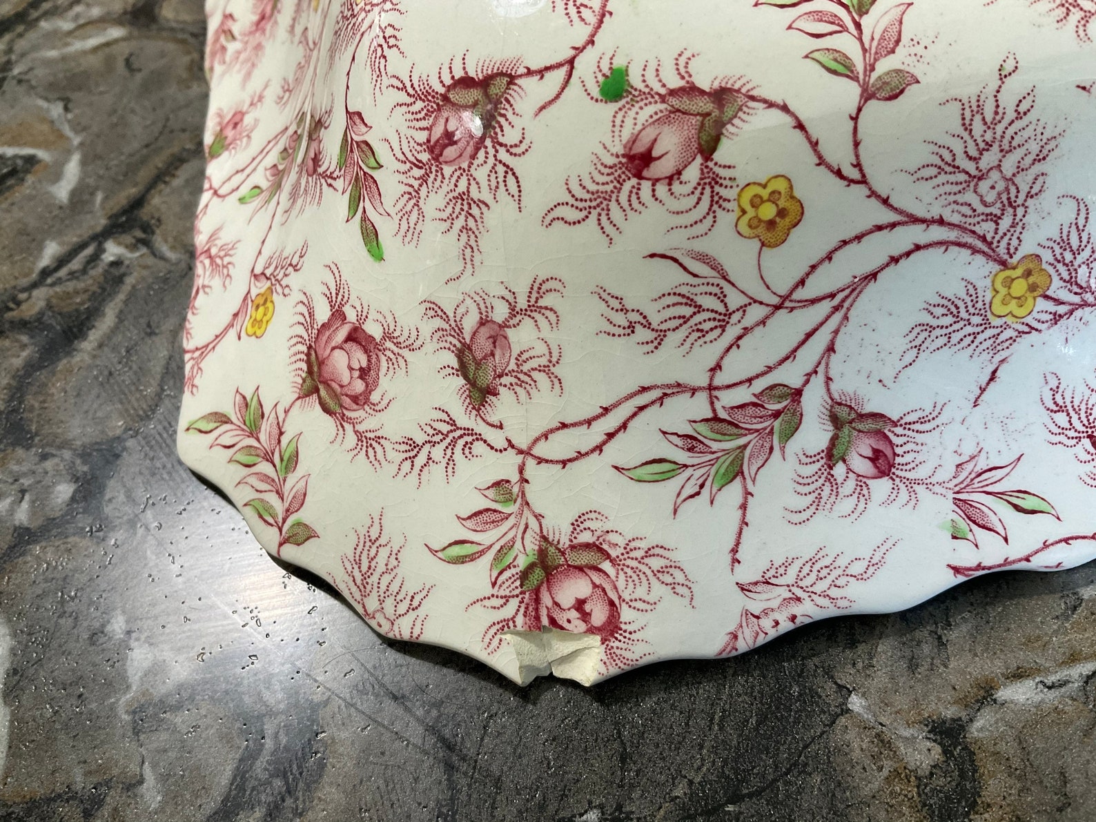 Copeland Spode Rosebud Chintz 91 Piece Dinnerware Set England Etsy