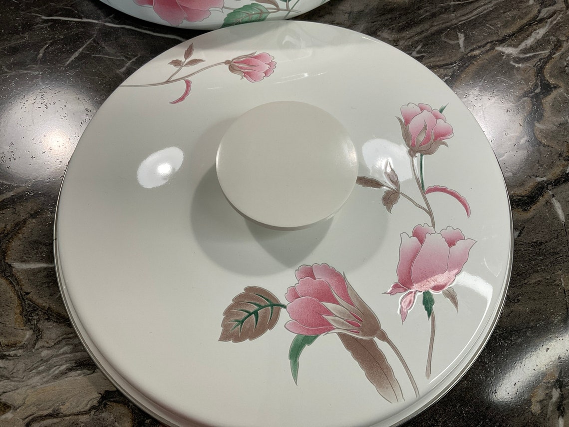 Mikasa Silk Flowers Gourmet Colors 2.5 Quart Metal Round Etsy