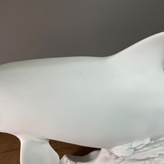 KAISER Porcelain White Bisque Killer Whale 2415/4000 Wolfgang