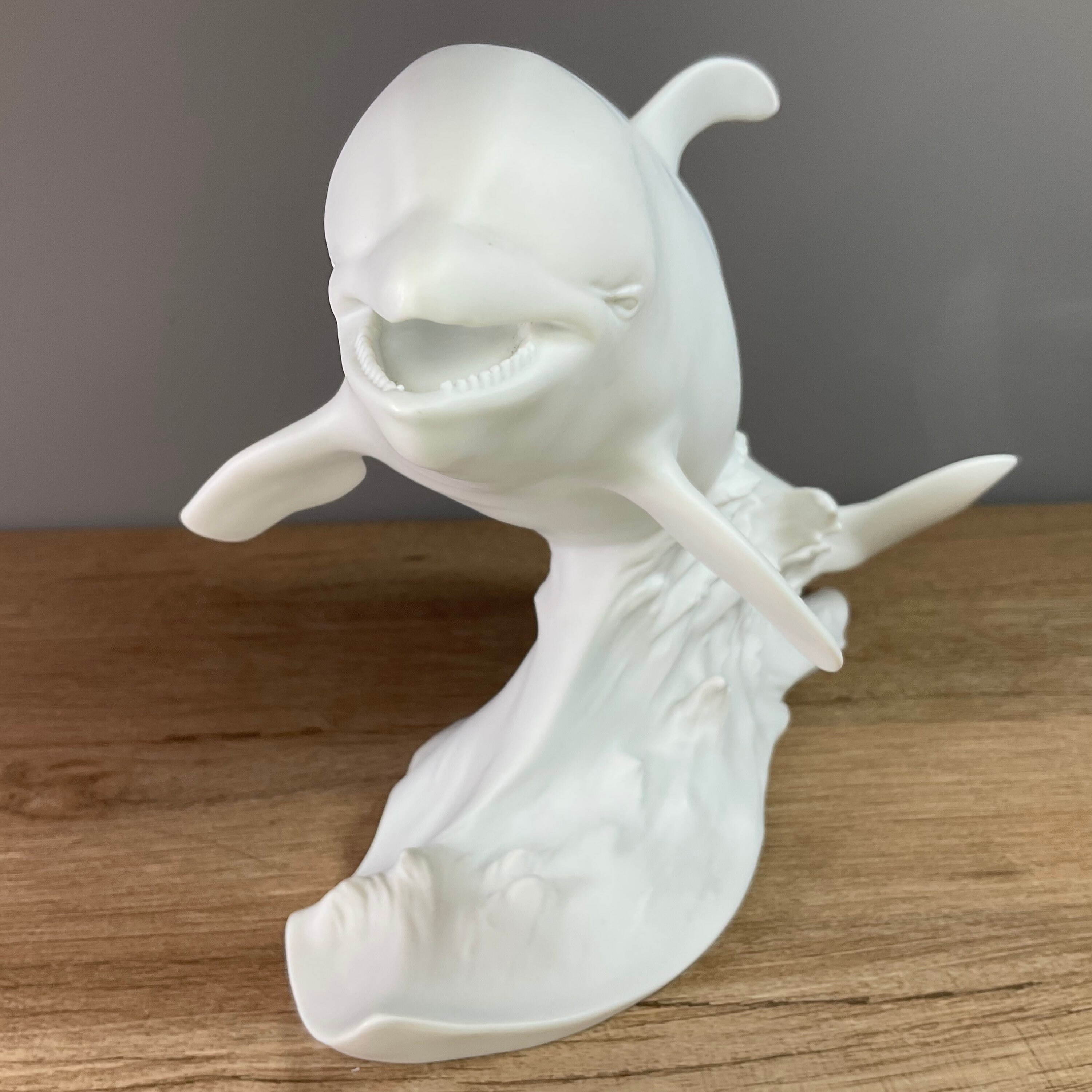 KAISER Porcelain White Bisque Killer Whale 2415/4000 Wolfgang