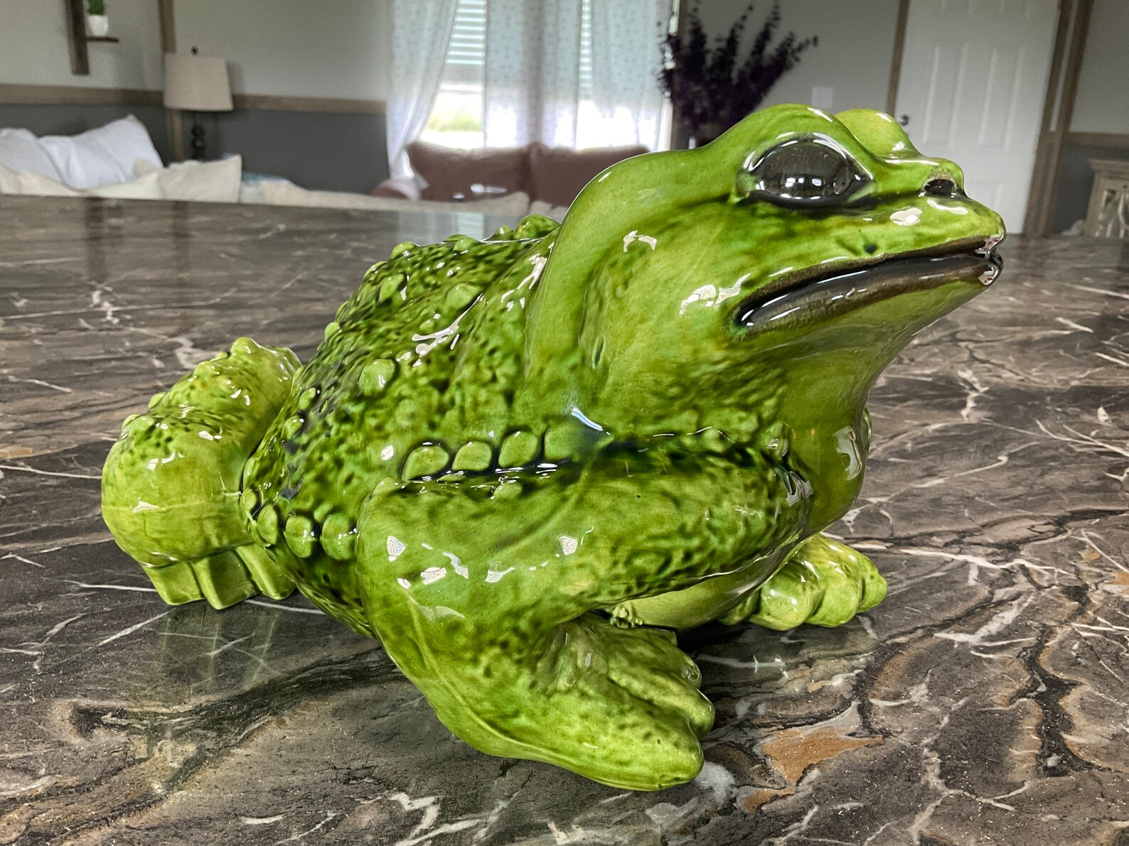 Vintage Arnel's Pottery Large 10 Frog Toad Garden Etsy