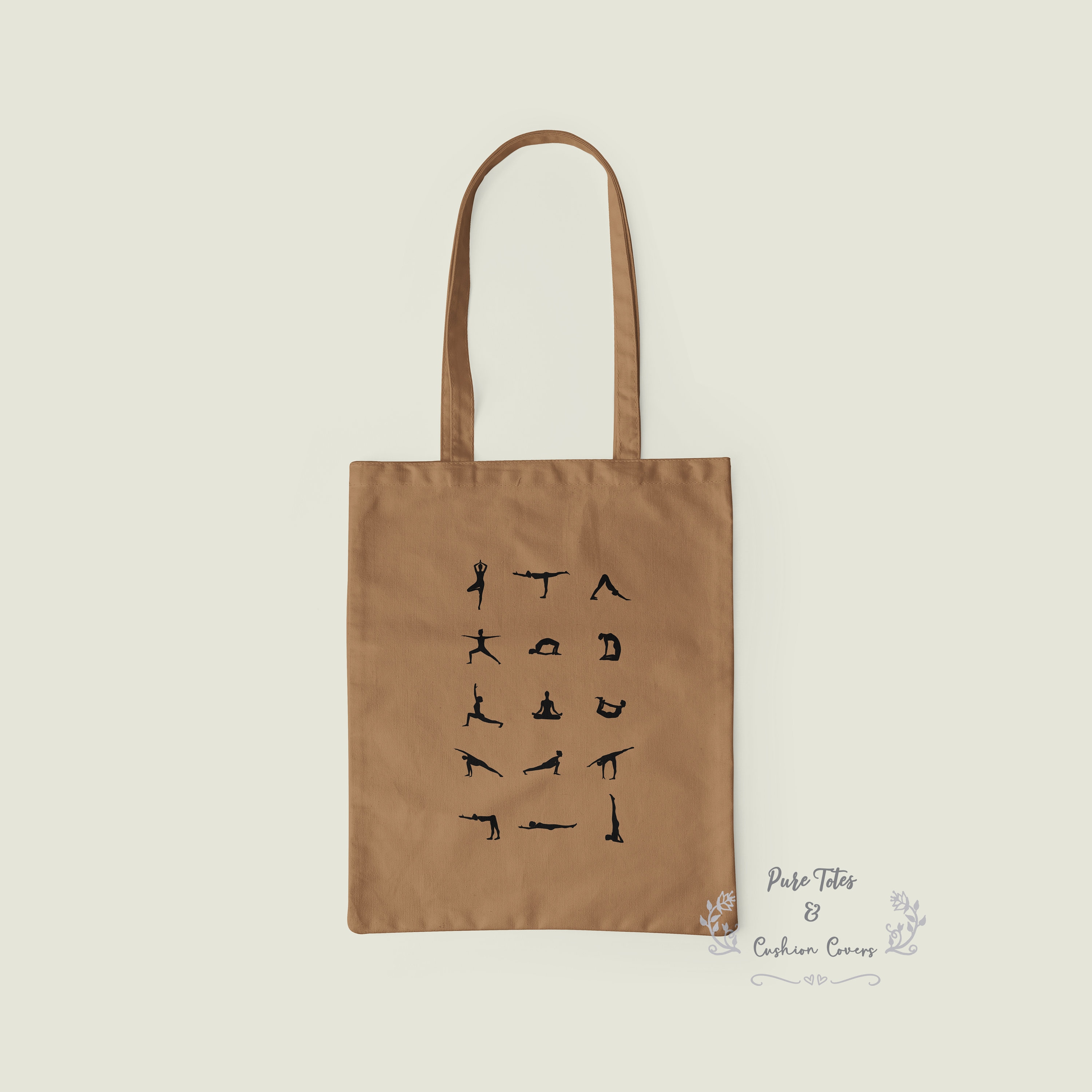 ECO FRIENDLY Yoga Positions Tote BagYoga GiftsYoga Tote Bag Etsy