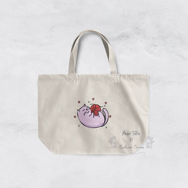 Cute Cat Tote Bag-Animal Lover Tote Bag-Funny Tote Bag-Cat Tote Bag-Gifts For Cat Lovers-Gifts For Her-Gifts For Him-Shopping Bag