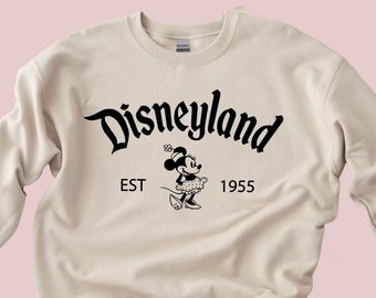 Disneyland Sweater, Disneyland Sweatshirt, Disneyland Shirt, Disneyland Sweatshirt Vintage, Disneyland Sweatshirt Women, Disneyland Minnie