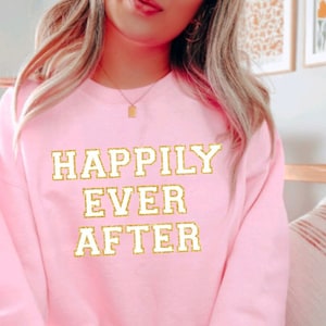 Happily Ever After Shirt,  Happily Ever After Sweatshirt, Disneyland Bride Shirt, Just Married Disneyworld Shirt, Just Married Disneyland