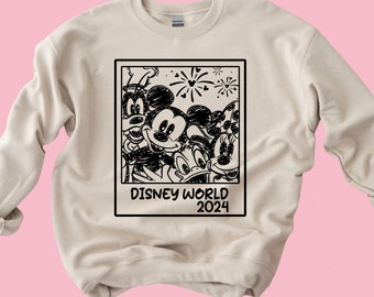 Mickey Squad Disneyworld 2024 Shirt, Disney Vacation T-Shirt, Disneyworld Shirt, Disney Couple Hoodie, Disney Family Shirts, Disney Trip Tee