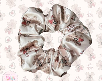 Disney Christmas Scrunchie,  2-Inch Width Hair Accessory