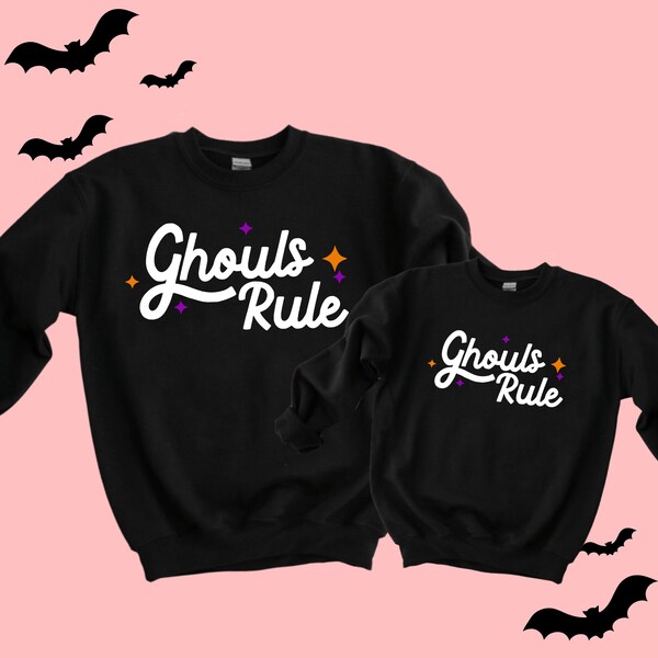 Joyous and Free Ghouls Rule Sweatshirt in Lilac main image 1