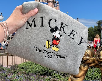 Disneyland Embroidered Sweater, Disneyland Sweatshirt, Disneyland Shirt, Disneyland Sweatshirt Women, Disneyland Mickey, Disneyland Sweater