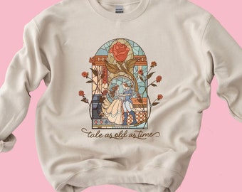 Disney Tale as Old as Time Shirt, Disney Belle Sweatshirt, Beauty And The Beast T-Shirt, Disney Shirt, Princess Shirt Beauty Belle Tee