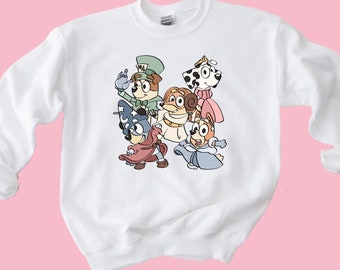 Kids Disneyland Sweatshirt, Cartoon Dog Print, Theme Park Apparel