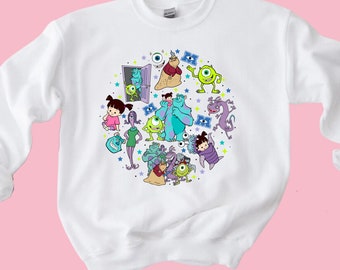 Monsters Incs Shirt, Mike And Sully Shirt, Mike and Sully Sweatshirt, Mike Sully Shirts, Monsters Boo, Monsters University, Monsters Inc