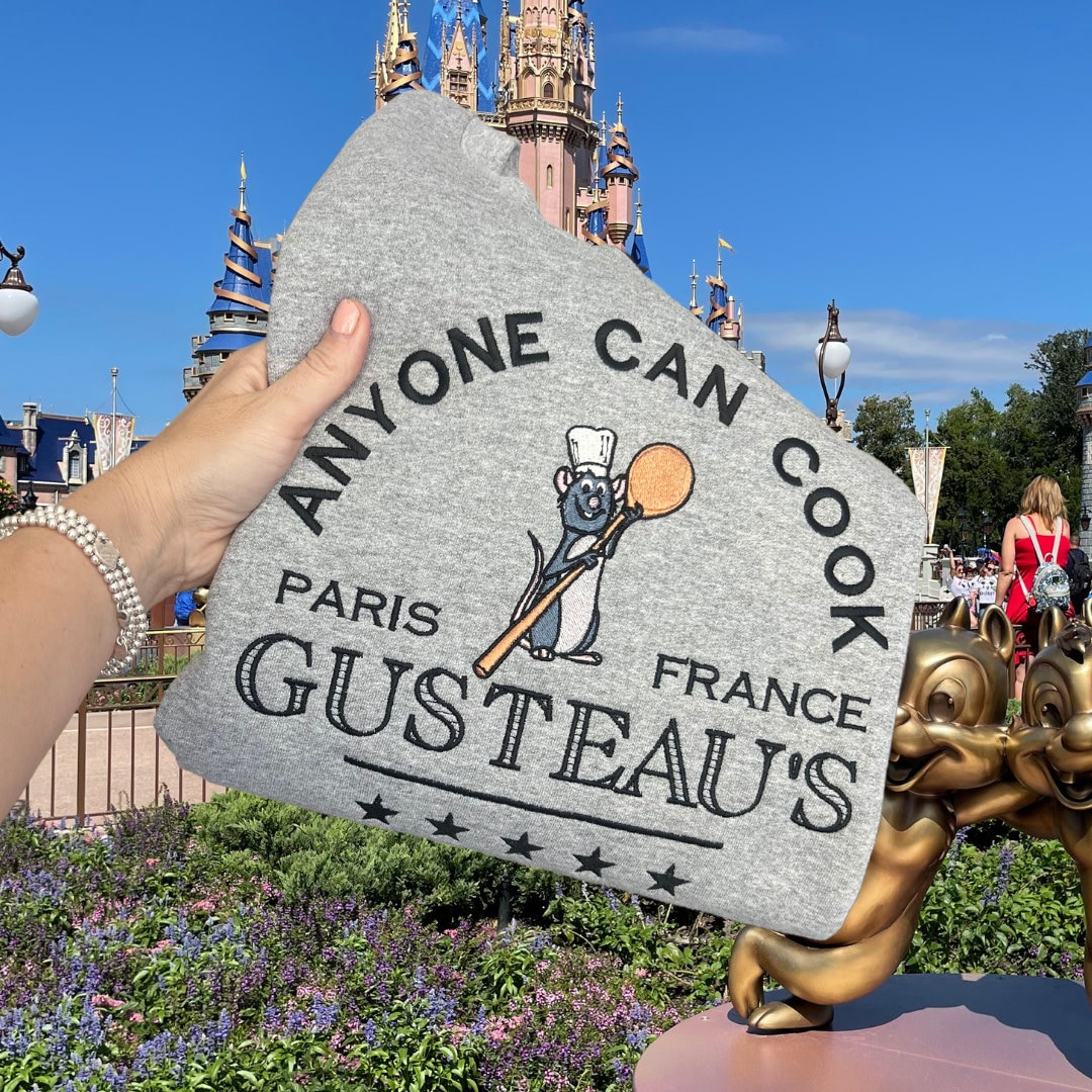 Disneyland Embroidered Sweater, Remy Shirt, Ratatouille Sweatshirt, Mouse Chef Shirt, Ratatouille Shirt, Anyone Can Cook Shirt, Remy Sweater