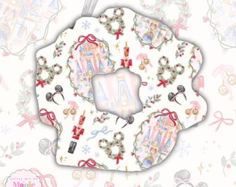 Disney Christmas  Nutcracker Scrunchie,  2-Inch Width Hair Accessory