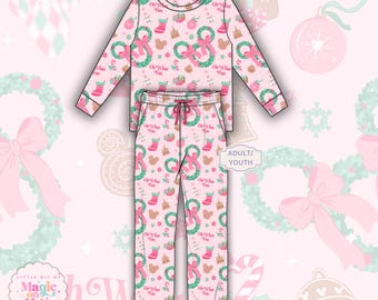 PREORDER Disney Christmas Lounge Set, Bamboo Adult Pajamas