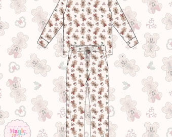 PREORDER Disney Christmas Lounge Set, Bamboo Adult Pajamas