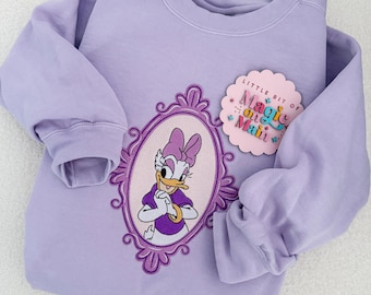 Disneyland Embroidered Sweatshirt, Disneyland Sweatshirt, Disneyland Shirt, Disneyland Sweatshirt Women, Daisy Duck Shirt Daisy Duck Sweater