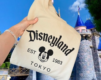 Disneyland Embroidered Sweater, Disneyland Tokyo Sweatshirt, Disneyland Tokyo Shirt, Disneyland Tokyo Tshirts, Disneyland Tokyo Sweater