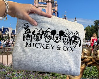 Disneyland Embroidered Sweater, Disneyland Sweatshirt, Disneyland Shirt, Disneyland Sweatshirt Women, Disneyland Mickey, Disneyland Sweater