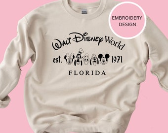 Disneyworld Embroidered Sweatshirt, Disneyworld Shirts, Disneyworld Sweatshirt, Disneyworld Sweatshirts Family, Disneyworld Tshirt