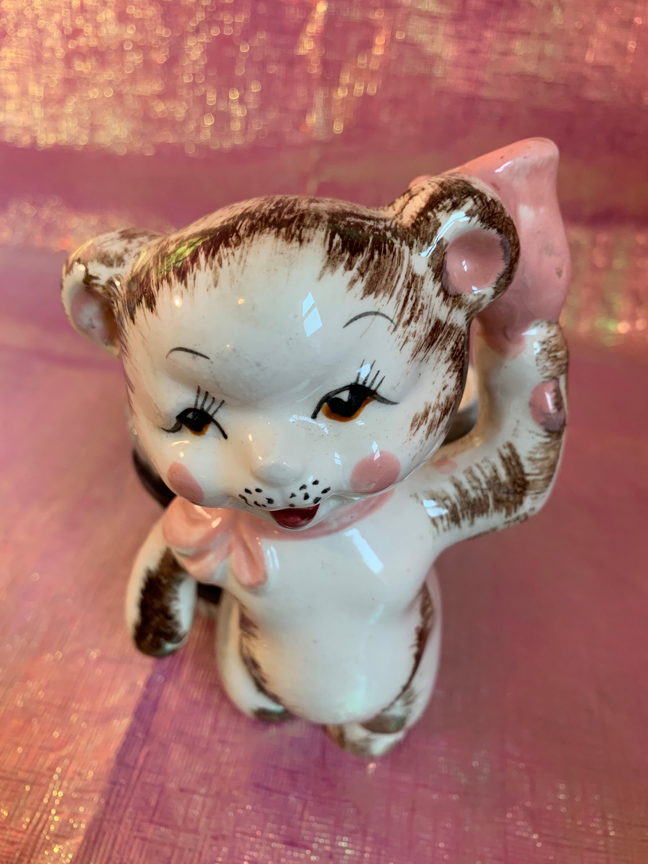 Unique vintage bear planter | Etsy