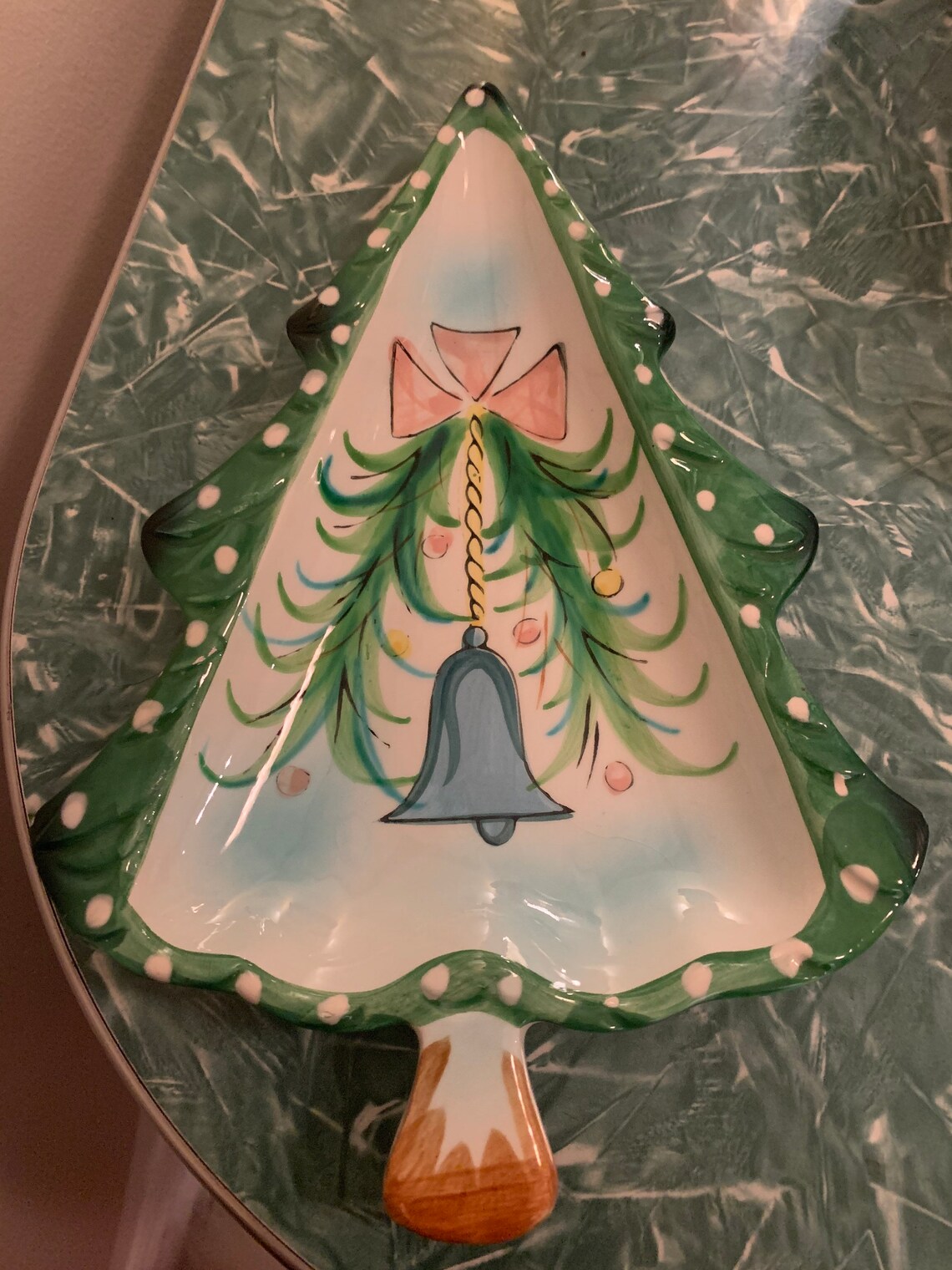 Vintage Holt Howard Christmas tree dish Etsy