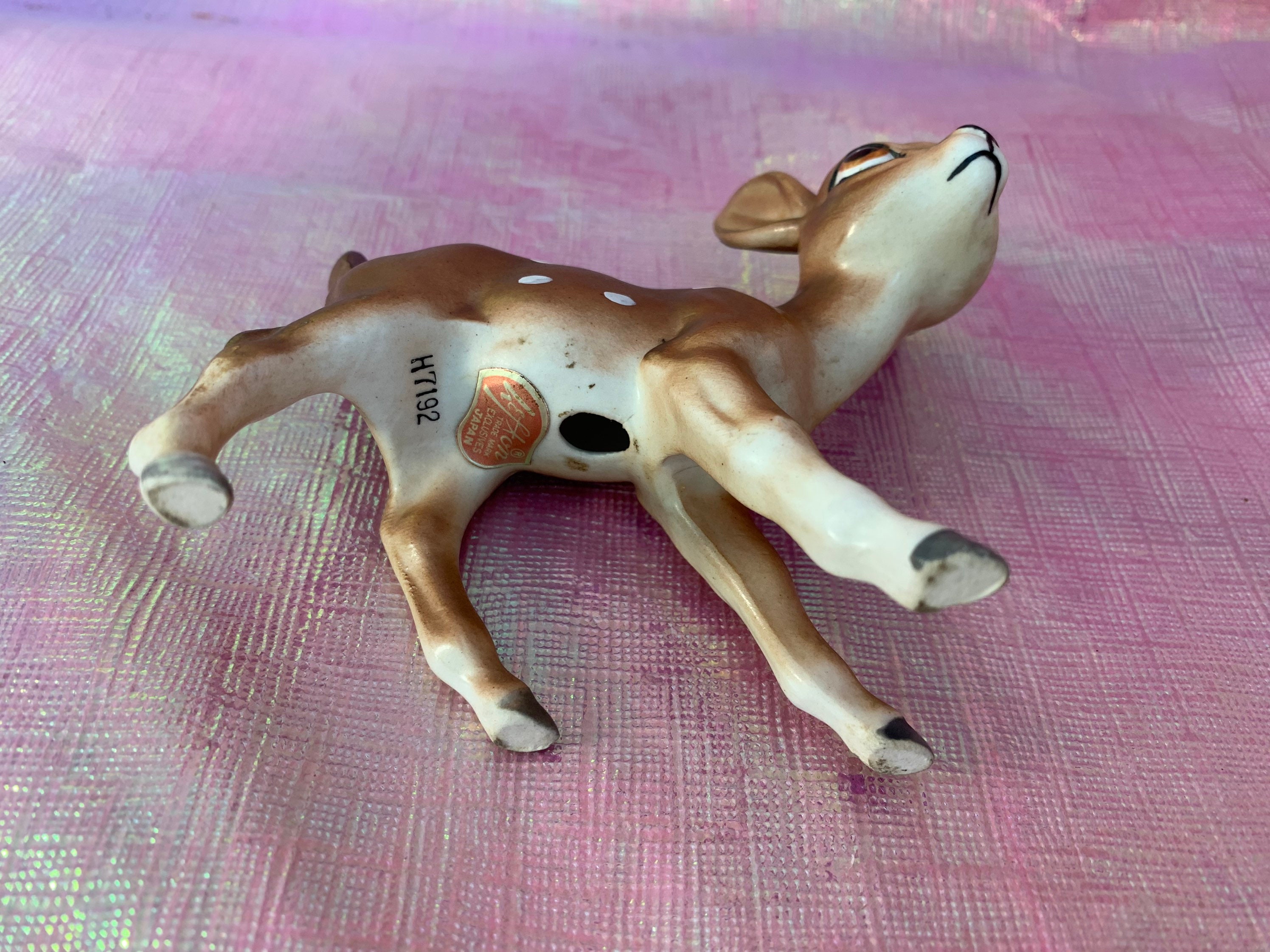 Vintage lefton deer figurine Etsy