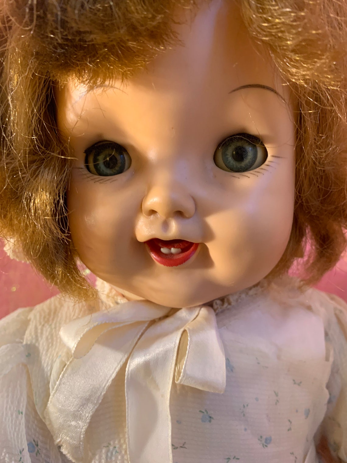 Large rubber sleepy eye doll baby Etsy