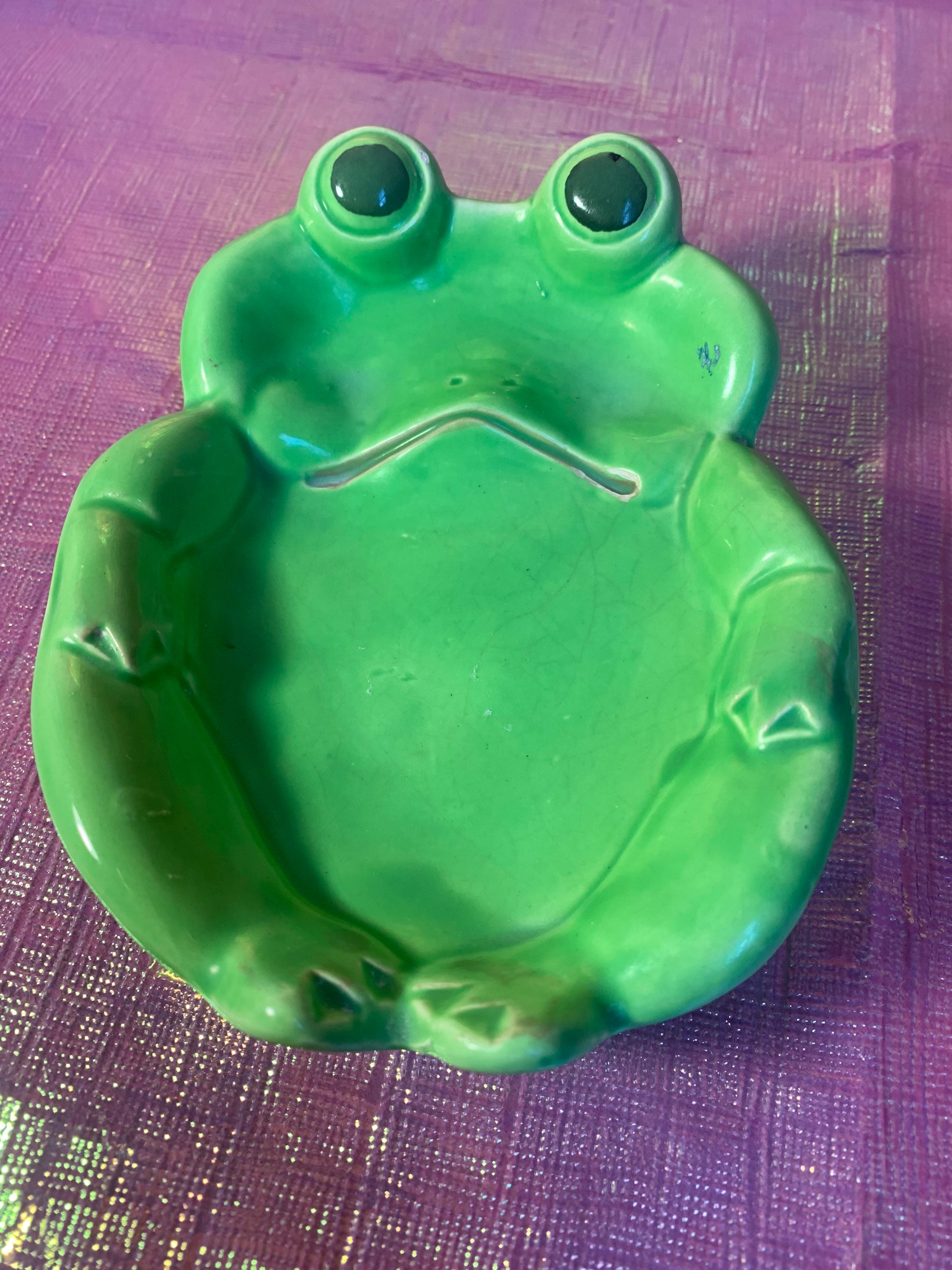 Vintage frog soap dish Etsy