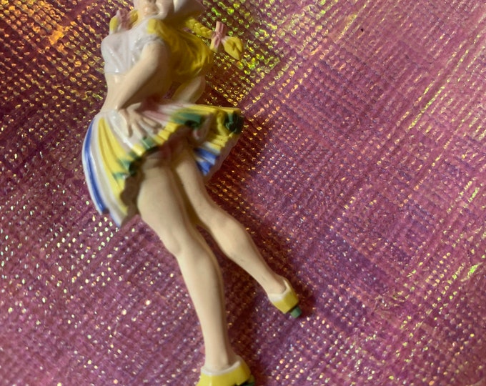 Vintage Risque Dutch Pin up Girl Brooch Pin Etsy