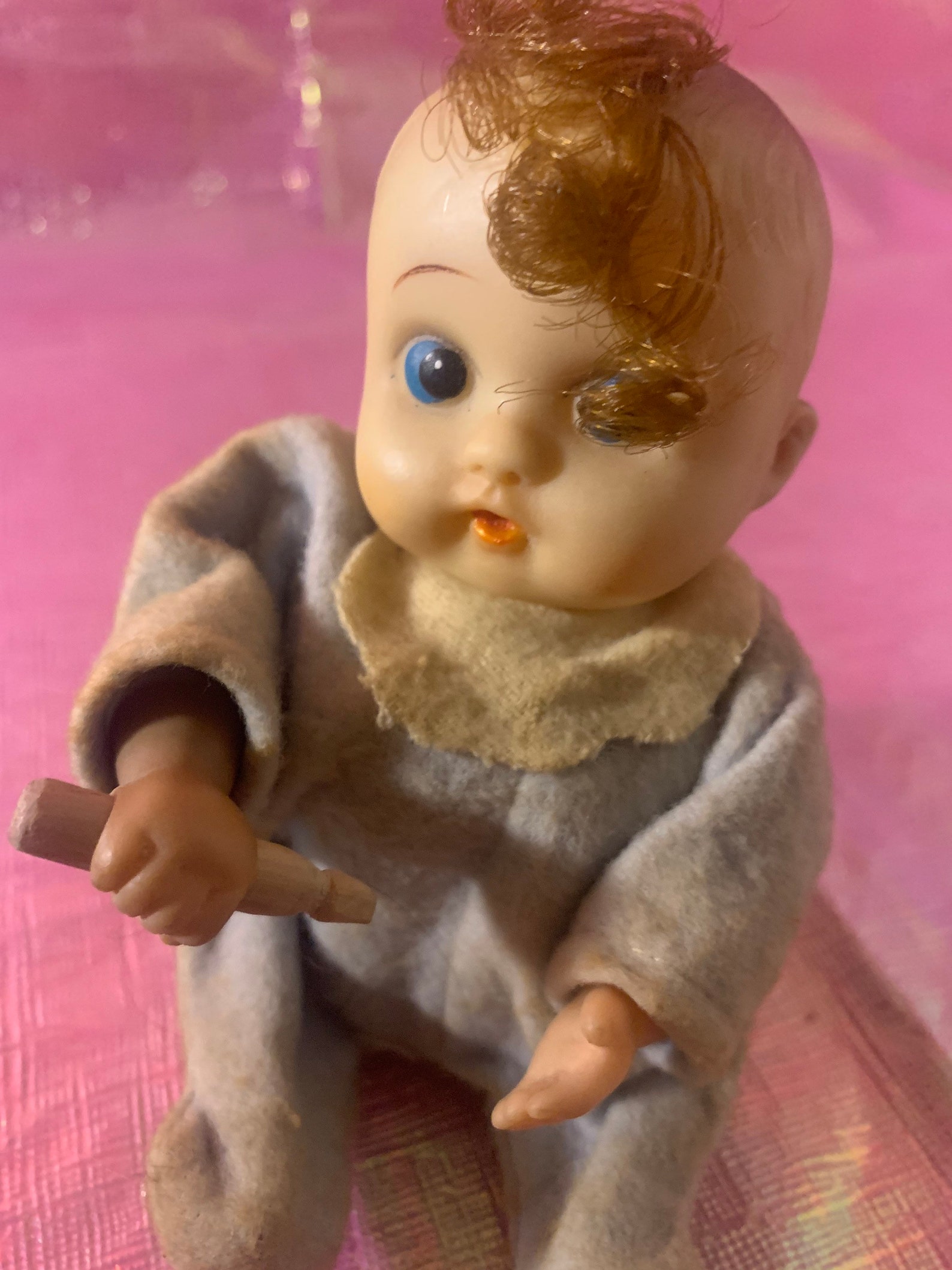 Antique wind up crying baby toy | Etsy