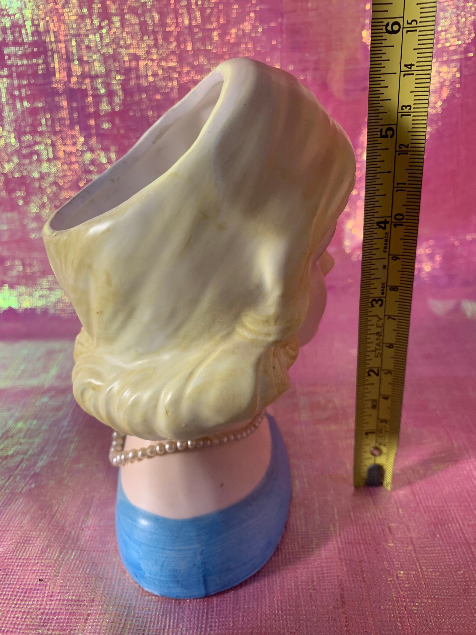 Vintage rubens head vase lady planter Etsy