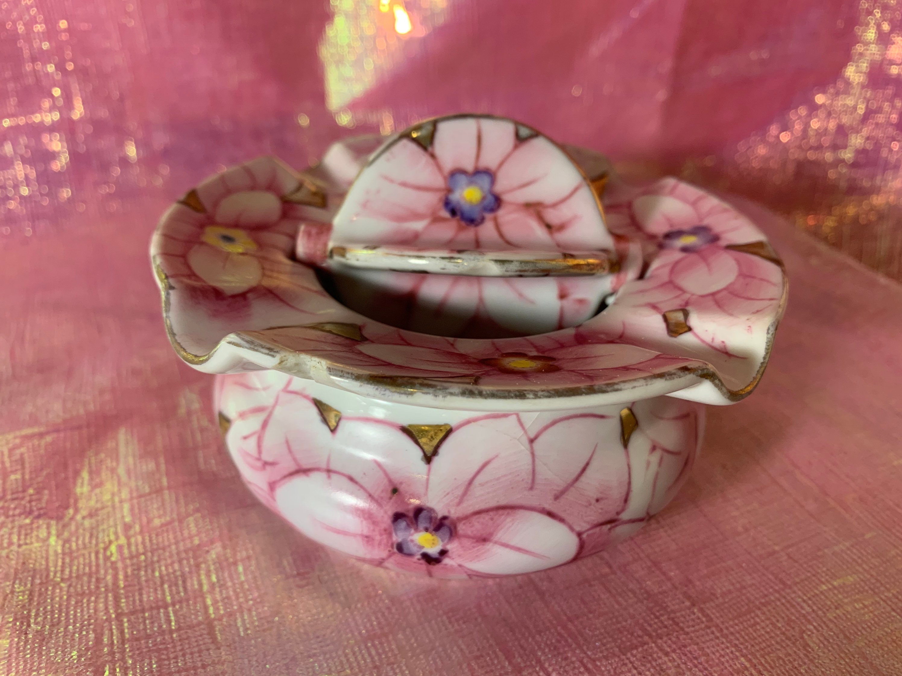 Vintage ardalt japan floral ashtray Etsy