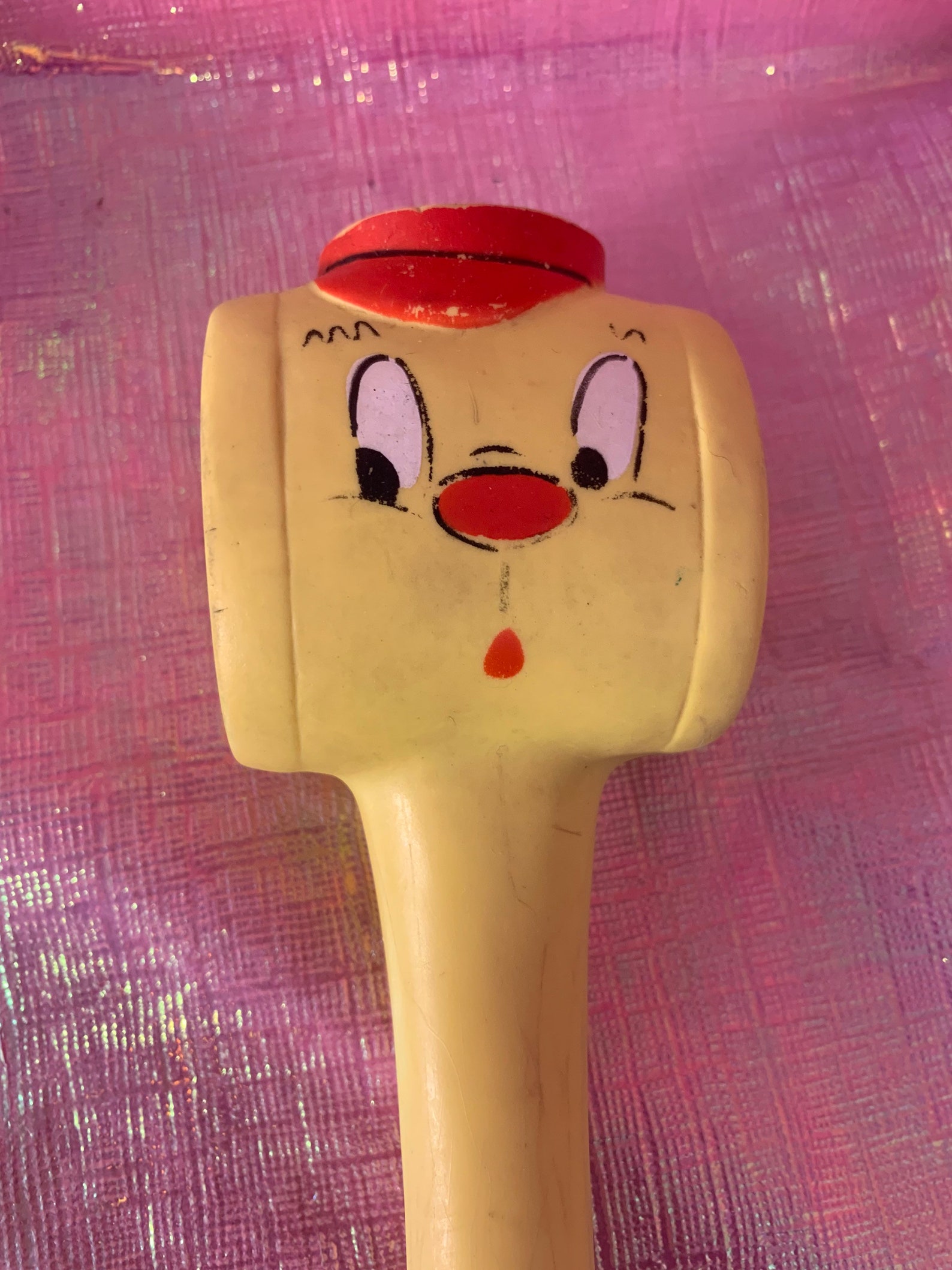 Vintage Alan Jay rubber squeak toy hammer Etsy